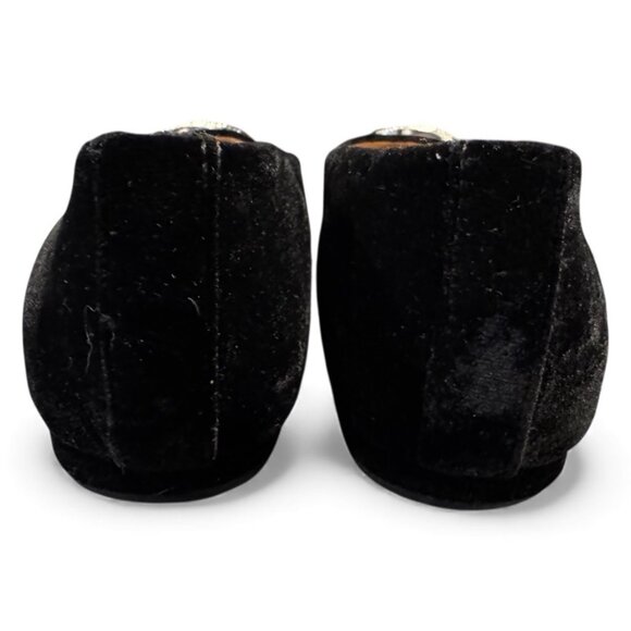 LAUREN Ralph Lauren “Lilah” Ballet Flats –Black Velvet with Rhinestones Size 7.5 - Picture 5 of 6